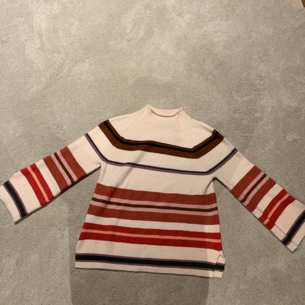 Bell sleeve, cowl neck sweater